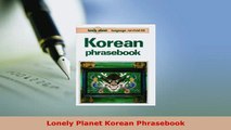 PDF  Lonely Planet Korean Phrasebook Download Full Ebook