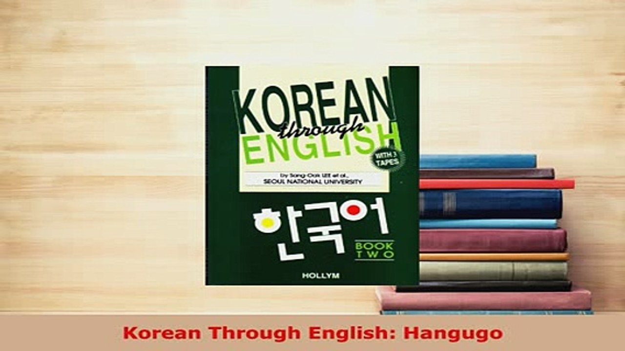 PDF  Korean Through English Hangugo Download Online