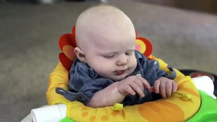 Baby Tries On Glasses For The First Time