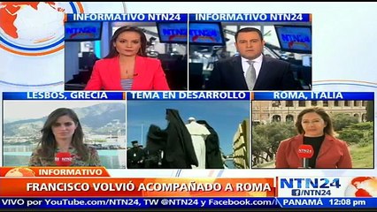 Lección del papa Francisco al volver con 12 refugiados a Roma: una gota para cambiar el mar