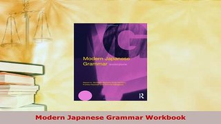 PDF  Modern Japanese Grammar Workbook Download Full Ebook