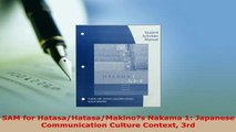 PDF  SAM for HatasaHatasaMakinos Nakama 1 Japanese Communication Culture Context 3rd Read Online