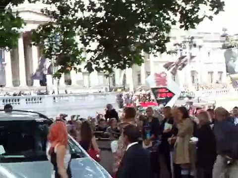 BONNIE WRIGHT AND NATALIA TENA Deathly Hallows Part 2 Premiere London