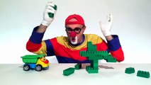 Çocuklar için eğlenceli film - Palyaço Dima - Lego taşları - Dinozor