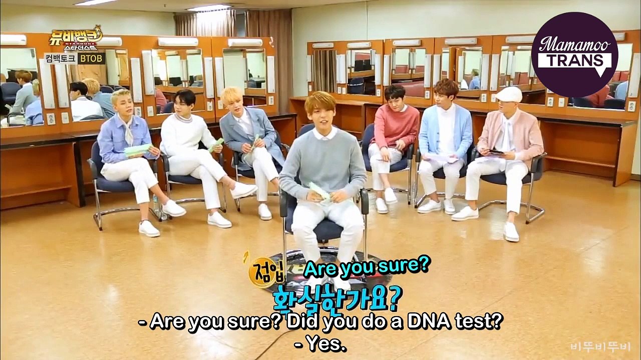 [ENG SUB] 160413 BTOB’s Minhyuk talks about Moonbyul (MV Bank)