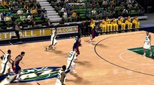 NBA 2K12 - Almost half-court alley-oop by Beasley and Smith