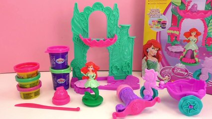 Ariel la petite sirène Play Doh – Démo du château des fonds marins et robe de princesse