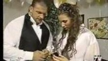 Triple H gives Stephanie a gift..