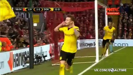 Liverpool  1-3_tDortmund - Marco Reus GOAL - 14.04.2016