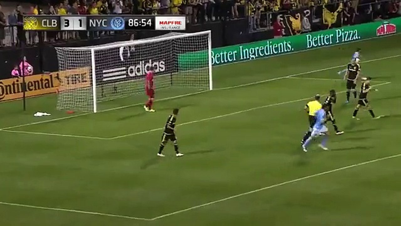 David Villa 2nd  Goal HD - Columbus Crew SC 3-2 New York City FC  - 16-04-2016 MLS