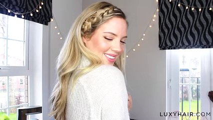 How to- 3 Easy Braided Hairstyles - Coachella - Luxy Hair - YouTube