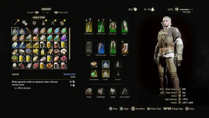 WITCHER 3 DEATH MARCH! WALKTHROUGH 110 - THE LAST WISH DJIN BOSS