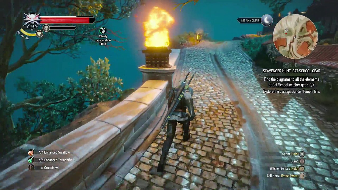 WITCHER 3 DEATH MARCH! WALKTHROUGH 112 - SCAVENGER HUNT CAT SCHOOL GEAR