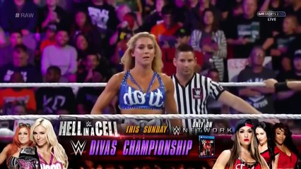 RAW Charlotte vs Brie Bella 10-15-15