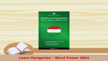 PDF  Learn Hungarian  Word Power 2001 Download Online