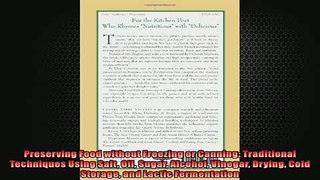 EBOOK ONLINE  Preserving Food without Freezing or Canning Traditional Techniques Using Salt Oil Sugar  BOOK ONLINE