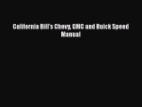 PDF California Bill's Chevy GMC and Buick Speed Manual  Read Online