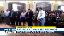 Gobernador de Cochabamba ratificó a 7 de sus 8 secretarios