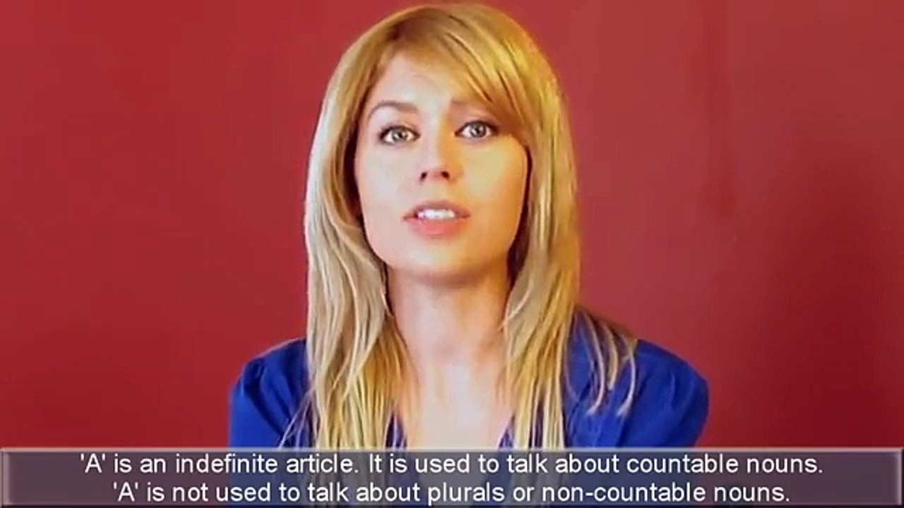 English Articles   'A'   English Grammar Lesson  Free English Grammar