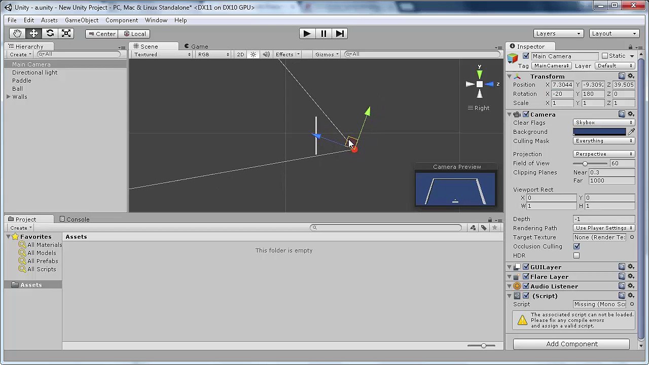 [Unity]Breakout Tutorial Part 1