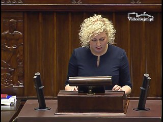 Poseł Marta Golbik - Wystąpienie z dnia 13 kwietnia 2016 roku.