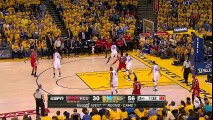Stephen Curry Tweaks His Ankle   Rockets vs Warriors   Game 1   April 16, 2016   NBA Playoffs 2016