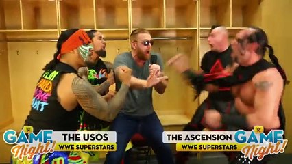 WWE Superstars play Heads Up!  WWE Game Night