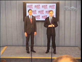 Poseł Robert Winnicki - konferencja z 14 marca 2016 r.
