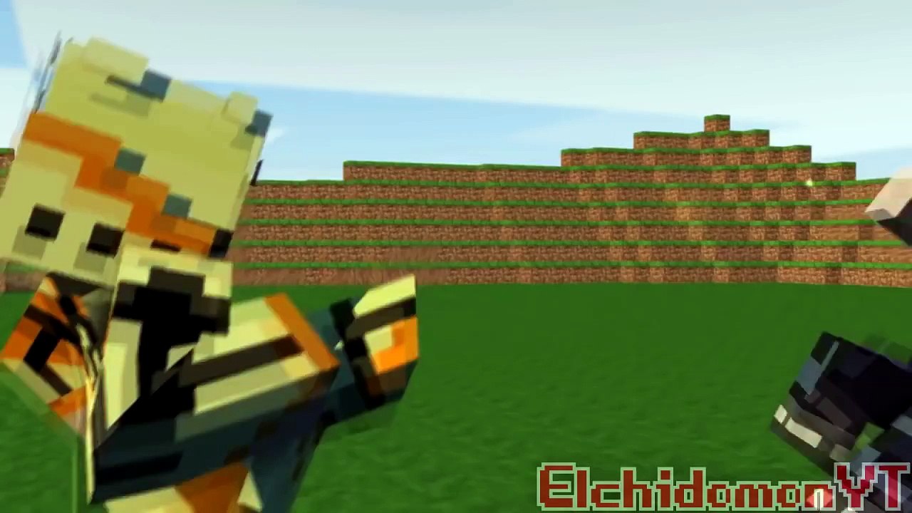 ★Minecraft Animation★.- Naruto vs Sasuke Fight
