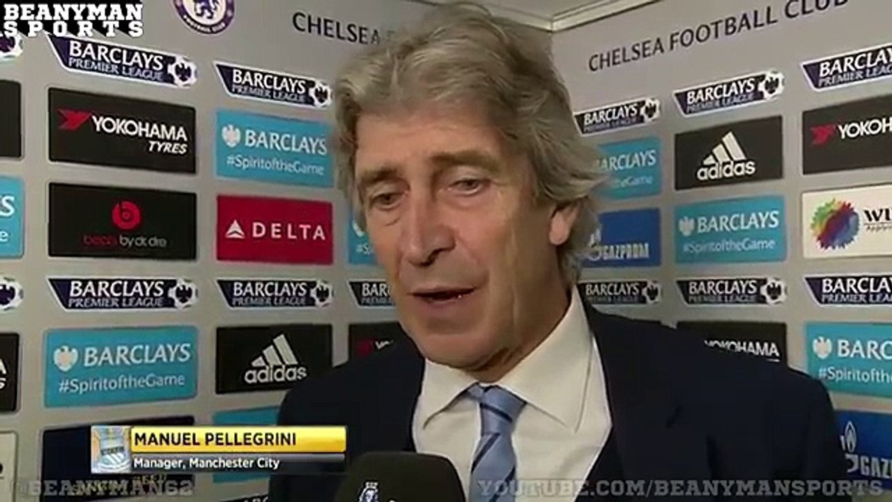 Chelsea 0-3 Manchester City - Manuel Pellegrini Post Match Interview - Enjoys Complete Performance