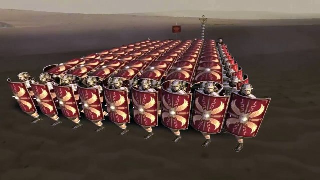 Rome Total War: 1 Testudo Formation VS 800 Archers