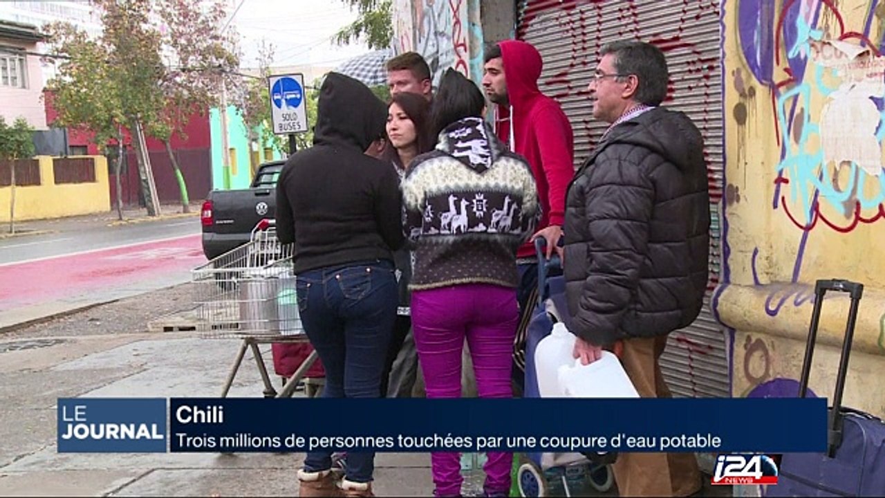 Chili: une coupure d'eau potable touche 3 millions de personnes