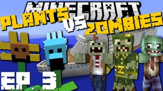 Minecraft: PLANT VS ZOMBIES MOD (Cruise Ship Special Edition) Mod Survival Game Ep 3
