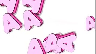 Alphabet Songs ABC Songs - 3D Animation Letter A 3D dance