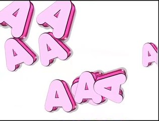 Alphabet Songs ABC Songs - 3D Animation Letter A 3D dance