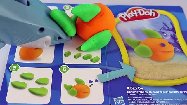 New Play Doh Makeables Set with Sharks and Fish and Playdough Coral with Disney Finding Nemo Bruce