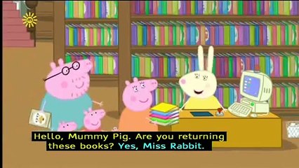 Peppa Pig (Series 3) - The Library (with subtitles) 3