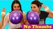 Disney | No Thumbs CHALLENGE Funny Balloon Pop, Barbie, Baby Alive & Surprises with Twins by DisneyCarToys