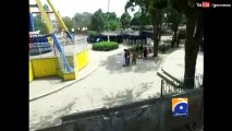 Walls of Gulshan e Iqbal Park raised after deadly Lahore Blast 30 March 2016