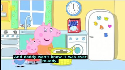 Peppa Pig (Series 3) - Washing (with subtitles)