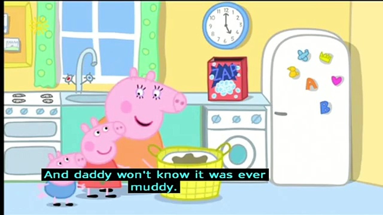 Peppa Pig (Series 3) - Washing (with subtitles)