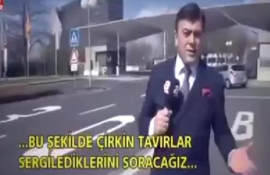 Sosyal medyada alay konusu olan muhabiri yine ZDF önünde