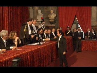 Napoli - Avvocati, consegnate le "Toghe d'Onore" a Castel Capuano (16.04.16)