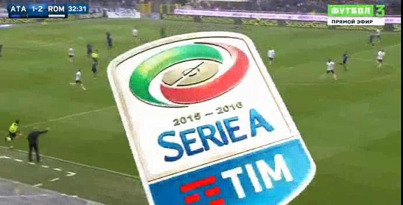 Marco D'Alessandro Goal HD - Atalanta 1-2 AS Roma - 16-04-2016