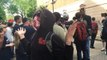 Communist Tranny Spits In Trump Supporters' Face