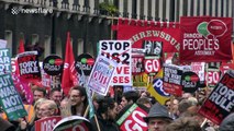 Jeremy Corbyn's brother joins thousands on anti-Government protest in London