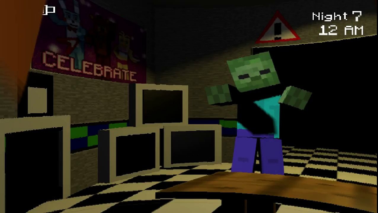 Five Nights at Minecraft Herobrine jumpscare