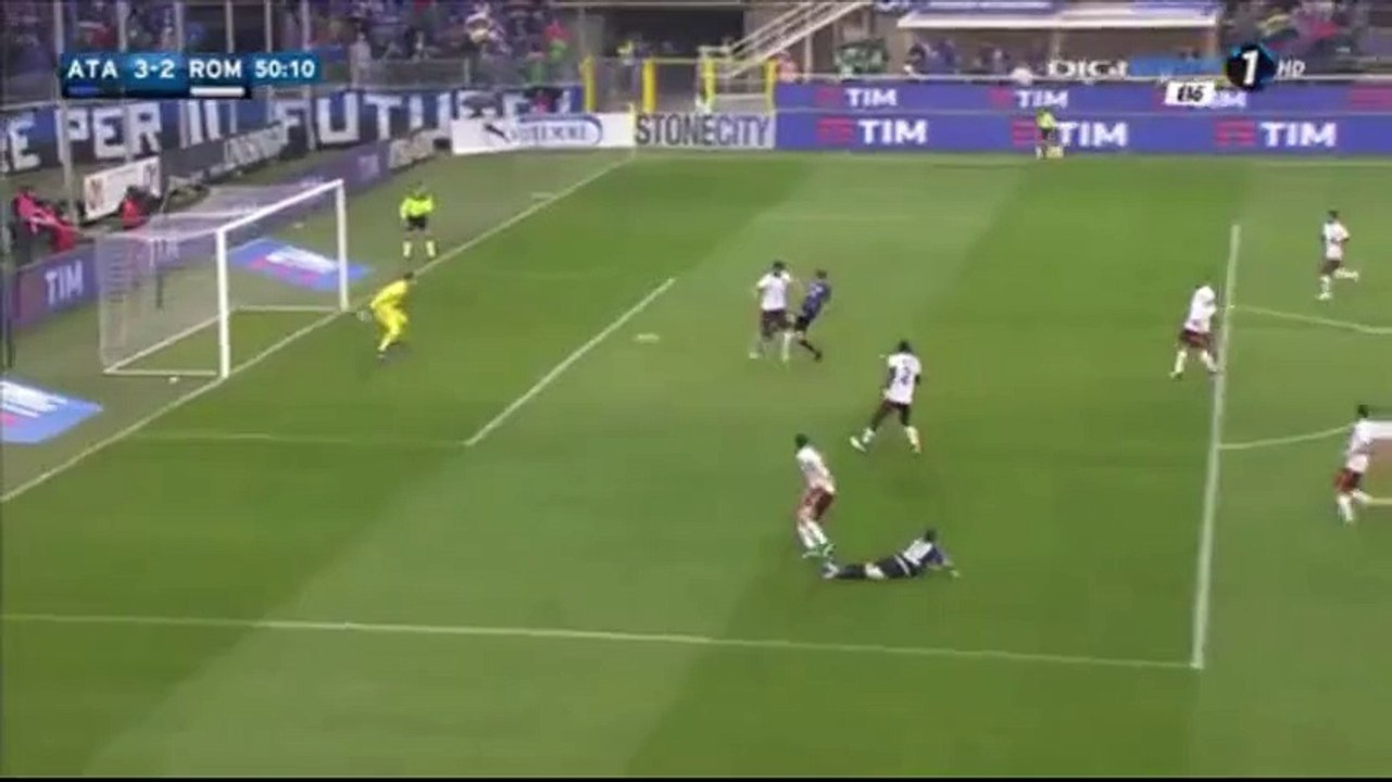 3-2  Marco Borriello Goal - Atalanta 3-2 AS Roma - 17-04-2016