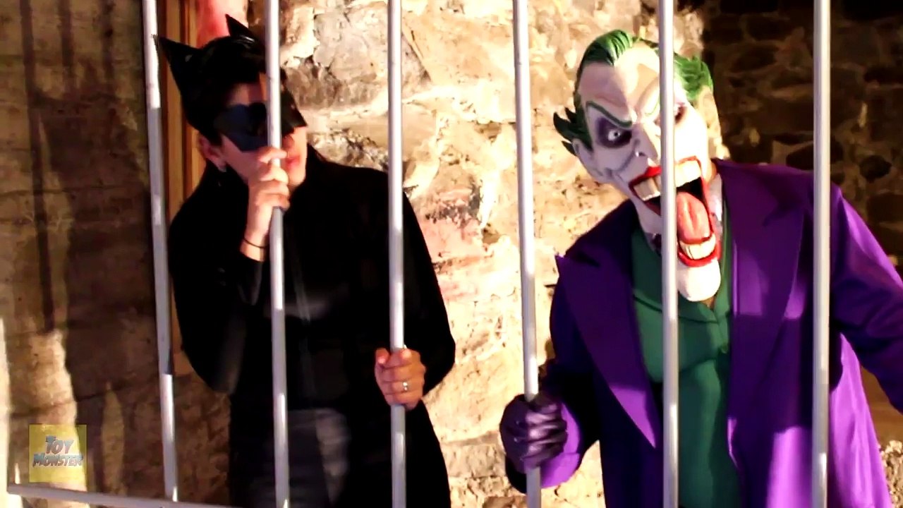 Spiderman vs Venom in Real Life! Red & Blue Spiderman Battles Venom Superhero Movie [HD, 720p]