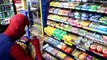 Spiderman vs Venom in Real Life! Grocery Shopping and Superhero Fights and Fun! [HD, 720p]